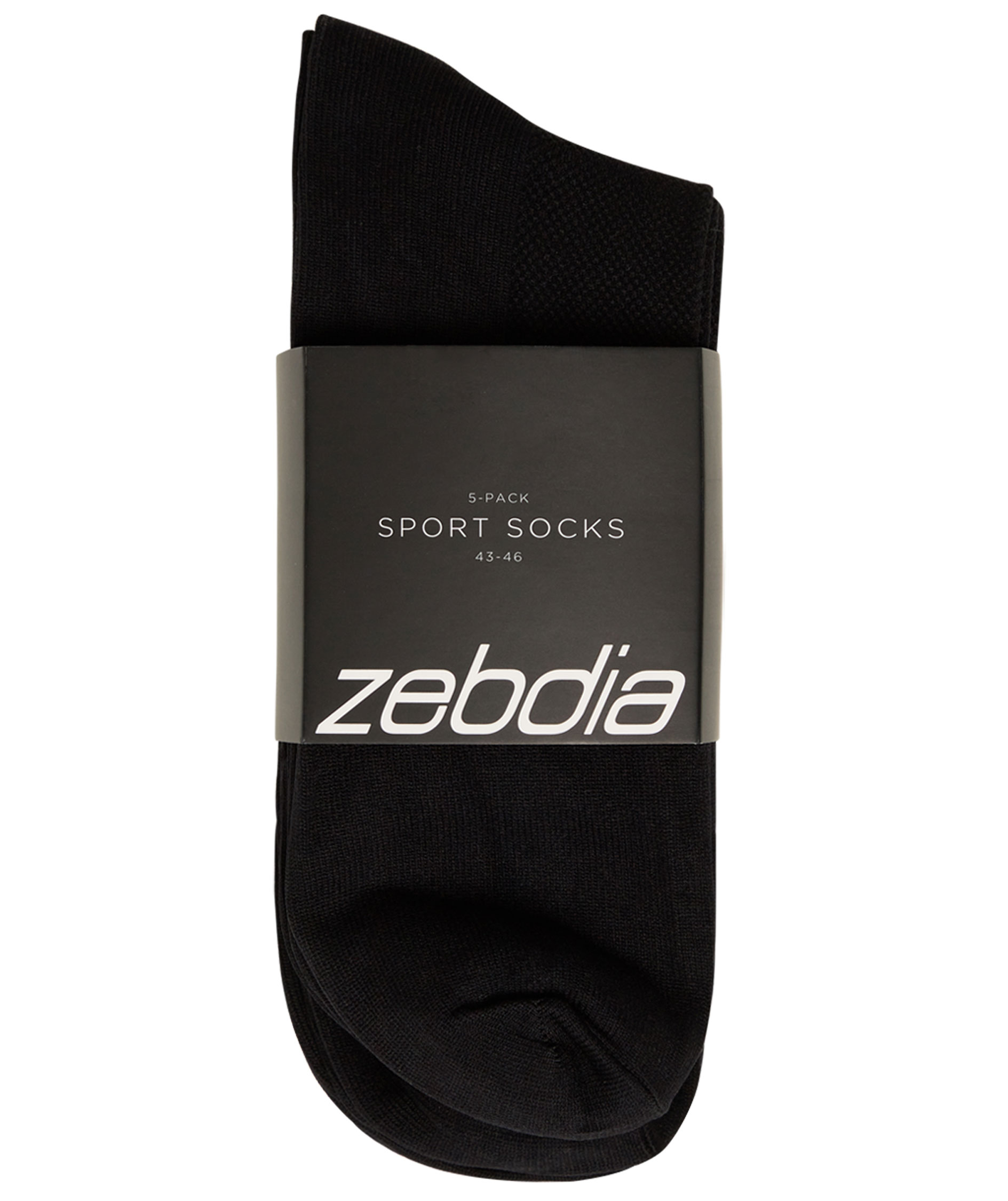 Zebdia 5-pack running socks, Black, large image number 2