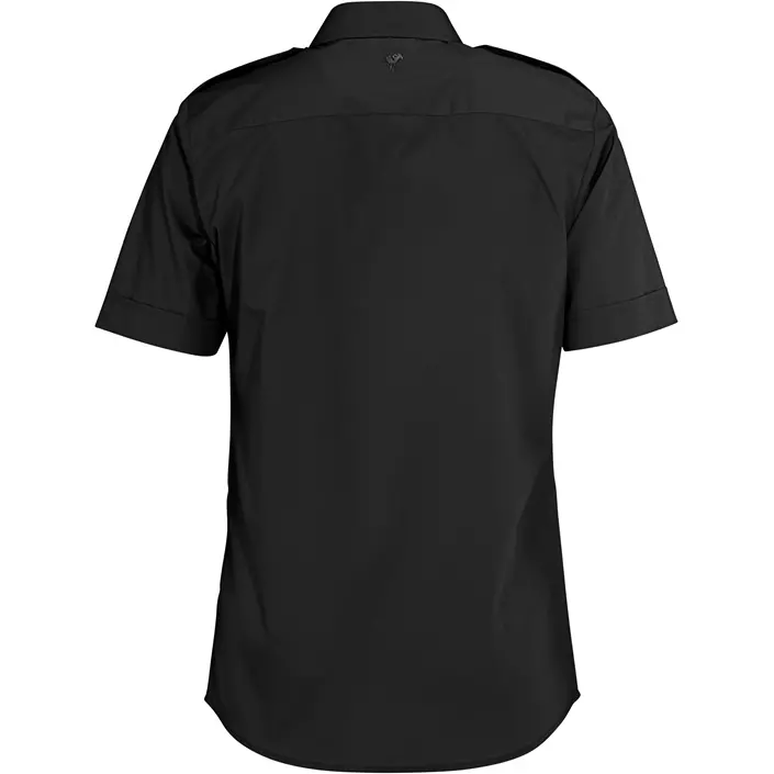 Derby of Sweden Maverick Slim fit kortärmad pilotskjorta, Black, large image number 1