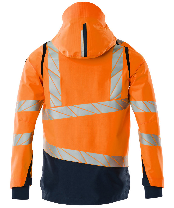Mascot Accelerate Safe shell jacket, Hi-Vis Orange/Dark Marine, large image number 1