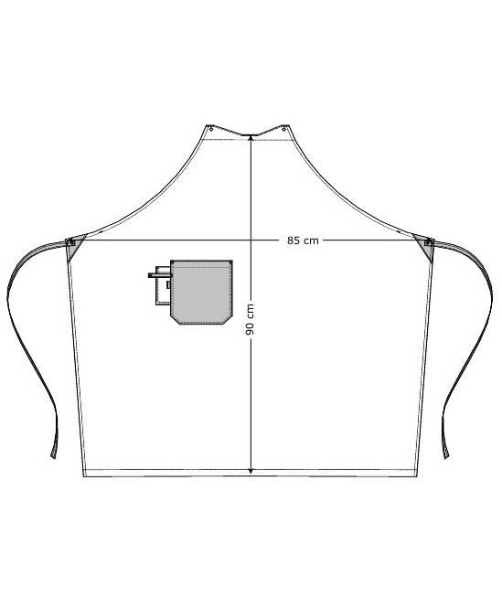 Kentaur Raw snap-on br&ouml;stlappsf&ouml;rkl&auml;de med fickor, Khaki, Khaki, large image number 2