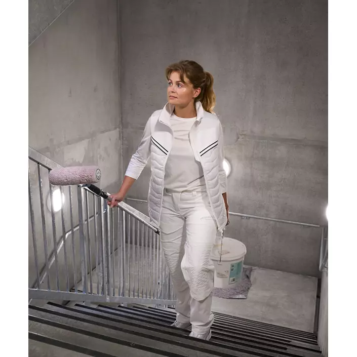 Mascot Customized diamond fit dame arbejdsbukser full stretch, Hvid, large image number 1
