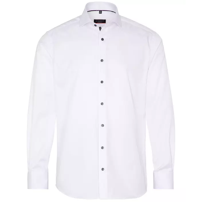 Eterna Cover Modern fit skjorte med kontrast, White , large image number 0