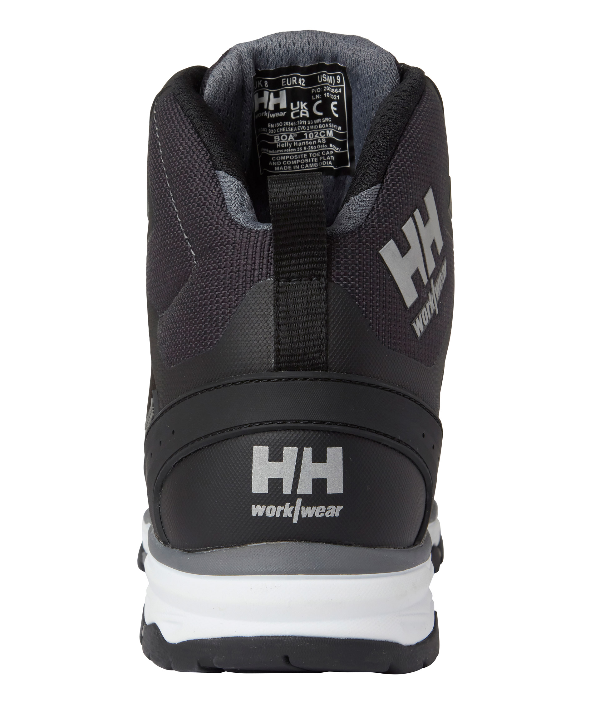 Helly&nbsp;Hansen Chelsea Evo 2 MXR Mid low-cut safety boots S3, Black/Grey, large image number 4