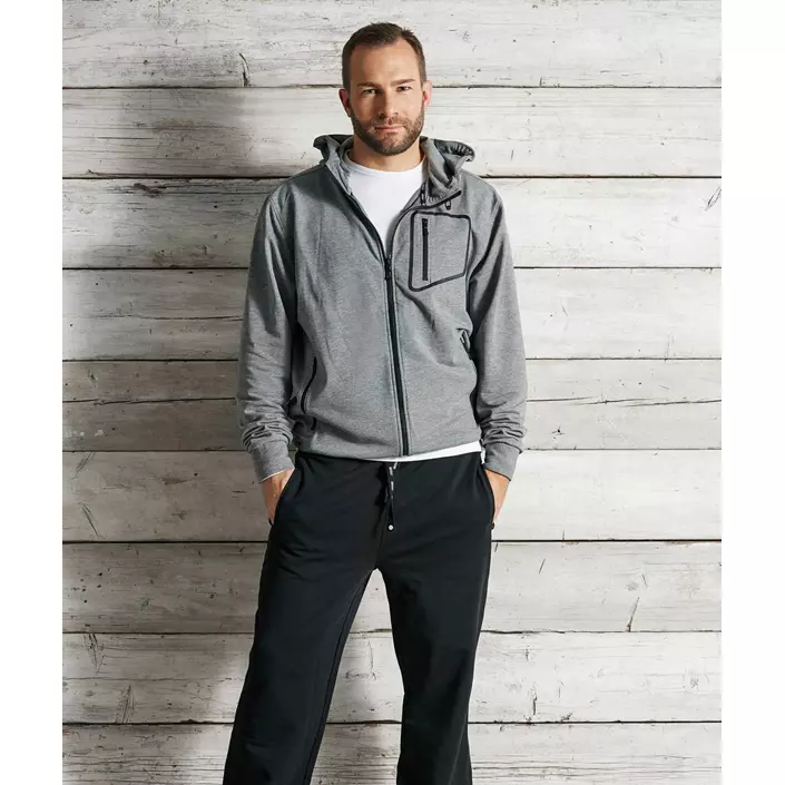 South West Madison hoodie with full zipper, Dark Heather Grey, large image number 1