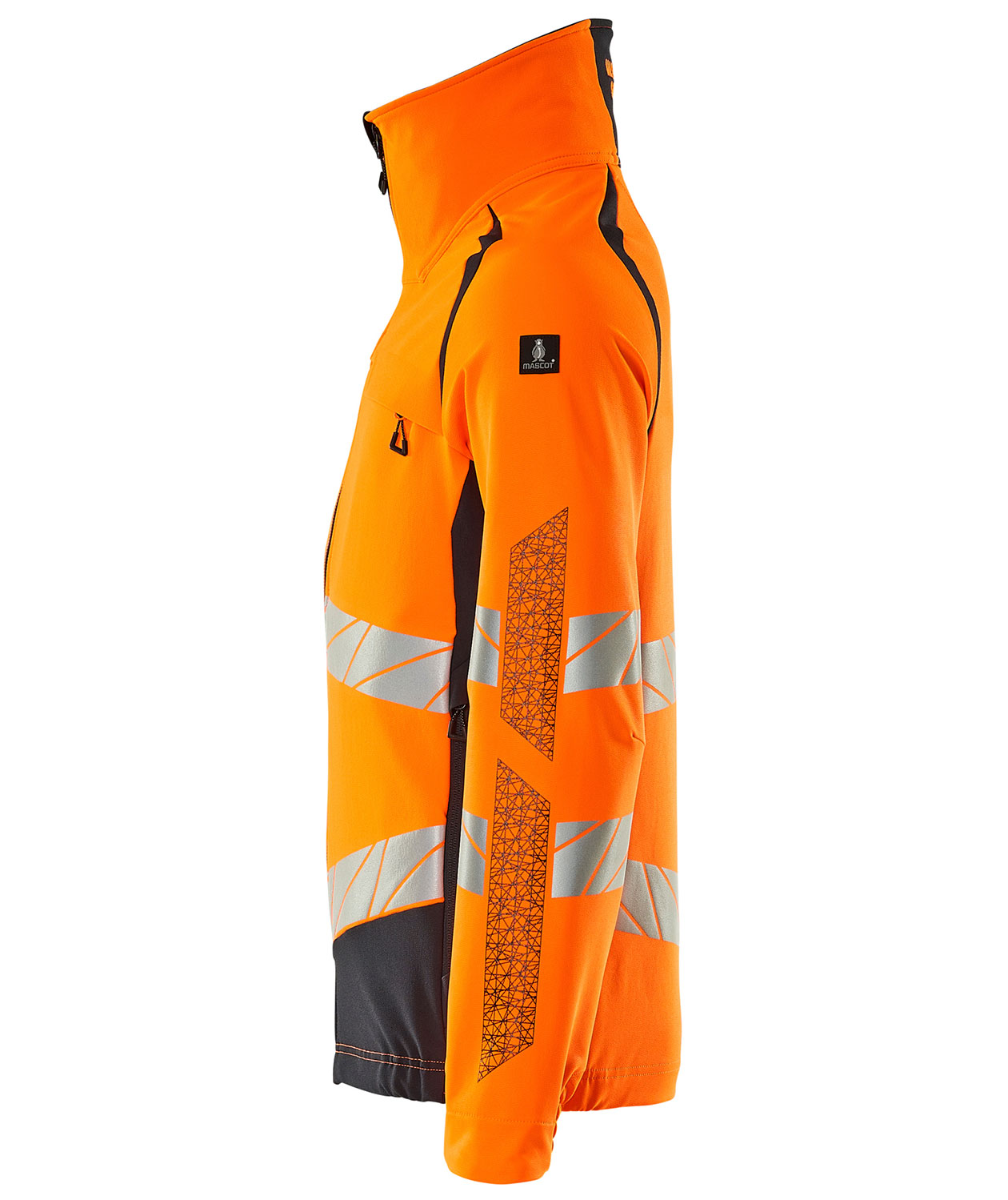 Mascot Accelerate Safe jacket full stretch, Hi-Vis Orange/Dark Marine, large image number 2