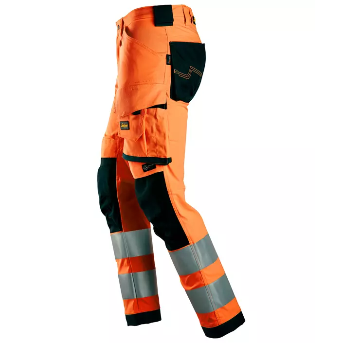 Snickers AllroundWork work trousers 6343, Hi-Vis Orange/Black, large image number 2