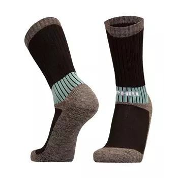 UphillSport Vaaru trekking socks, Black/Grey/Turquoise