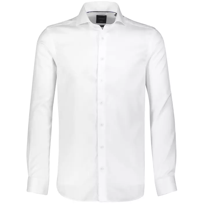 Lindbergh Twill slim fit skjorte, White , large image number 0