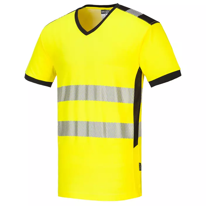 Portwest PW3 T-shirt, Hi-vis Yellow/Black, large image number 0
