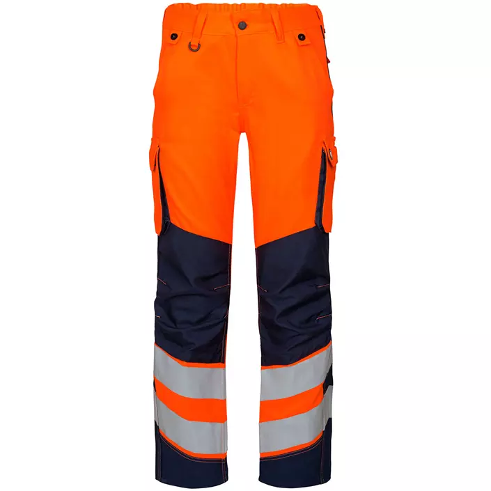 Engel Safety Light women's work trousers, Orange/Blue Ink, large image number 0