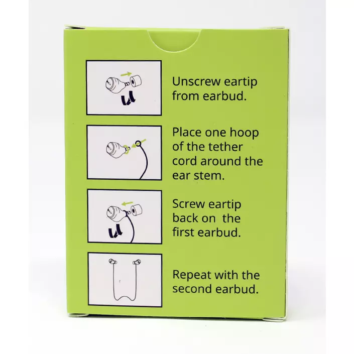 ISOtunes Security cord for FREE hearing protection, Svart, Svart, large image number 2