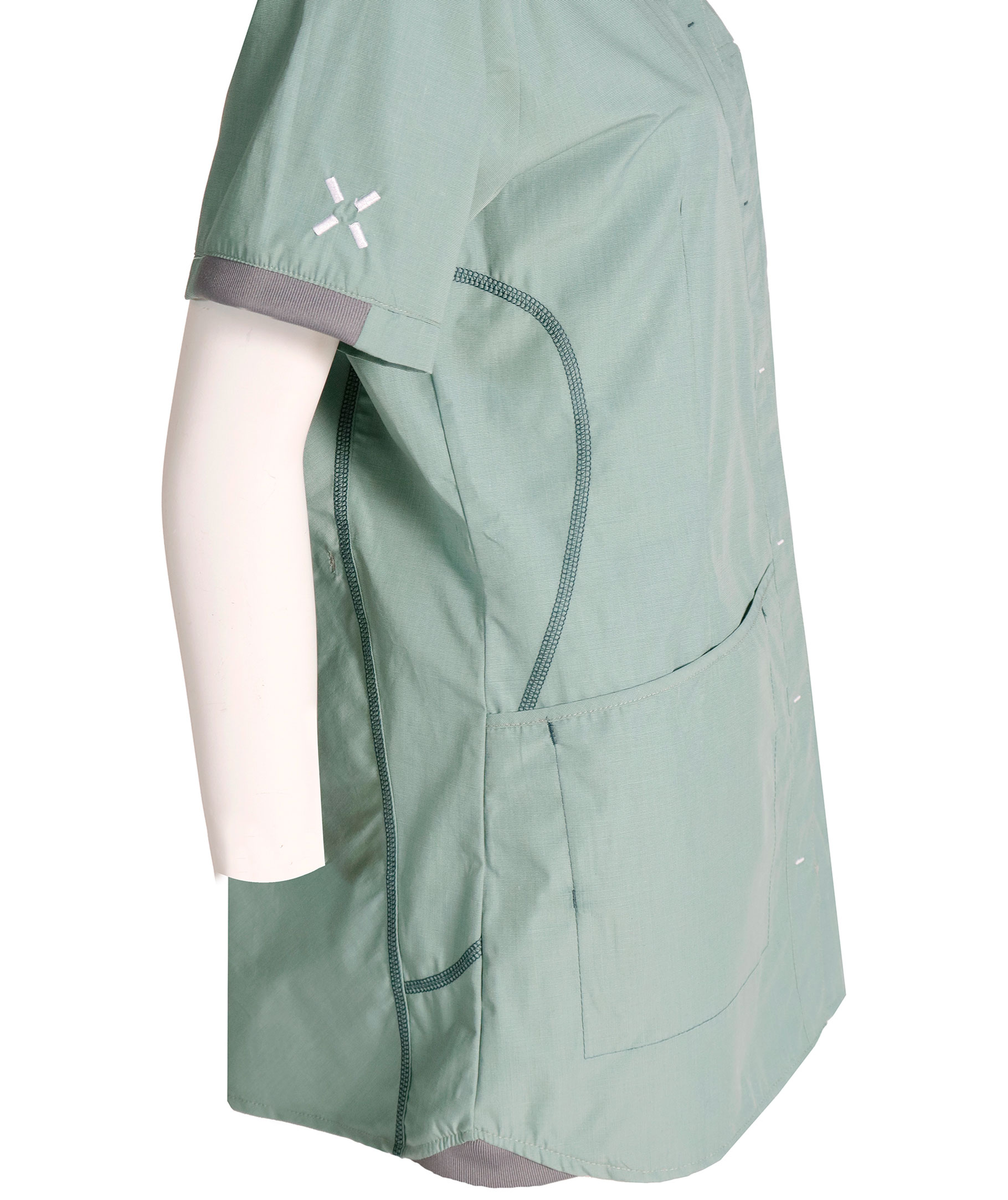 Nybo Workwear Sporty tunika dam, Ljusgr&ouml;n, large image number 2