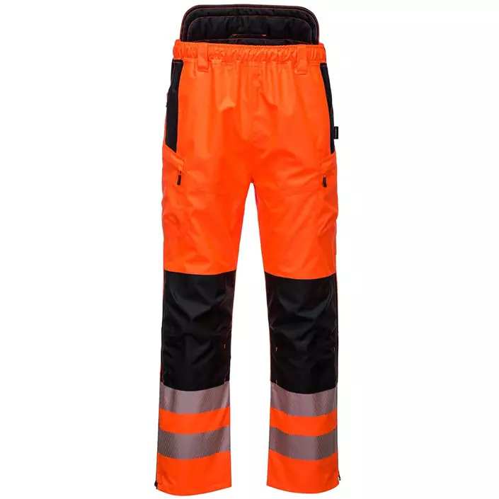 Portwest PW3 rain trousers, Hi-Vis Orange/Black, large image number 0