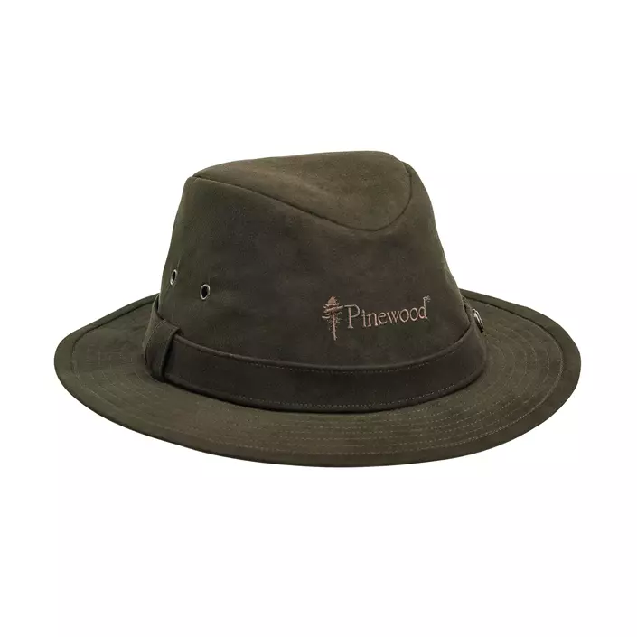 Pinewood Hat med vendbart bånd, Suede Brown, large image number 0
