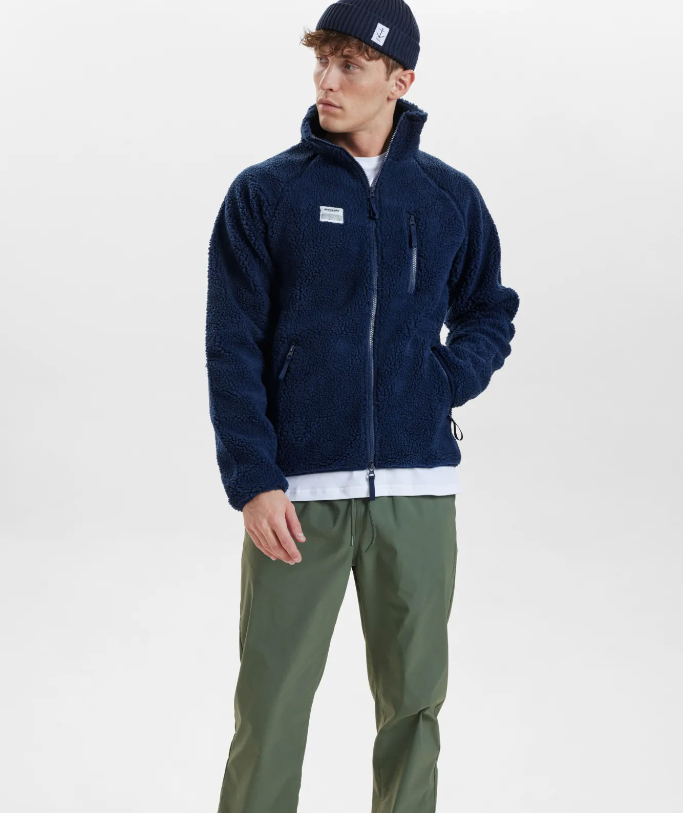 Rester&ouml;ds pile fleece jacket, Navy, large image number 3