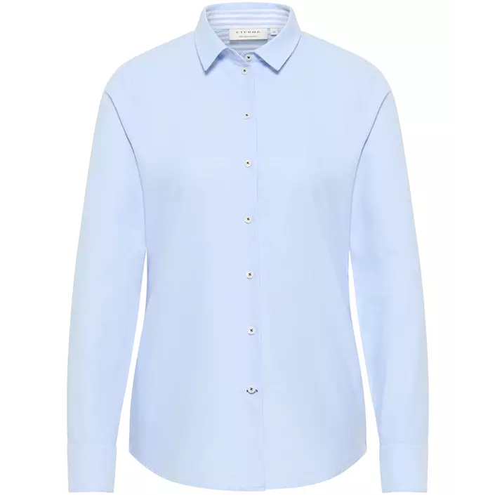 Eterna Regular Fit Oxford dameskjorte, Light blue, large image number 0