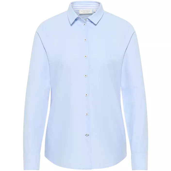 Eterna Regular Fit Oxford dameskjorte, Light blue, large image number 0