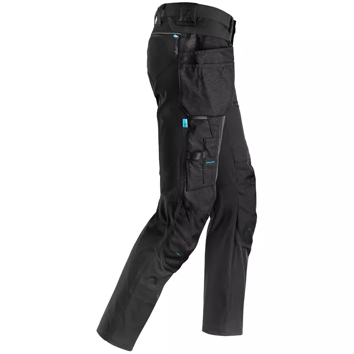 Snickers LiteWork craftsman trousers 6208 full stretch, Black, large image number 3