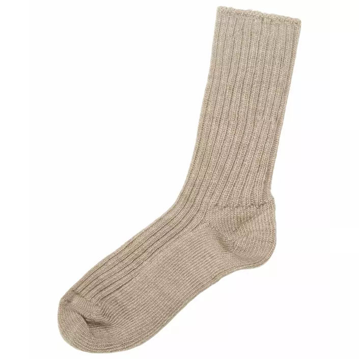 Joha Wolle Socken, Beige Melange, large image number 0