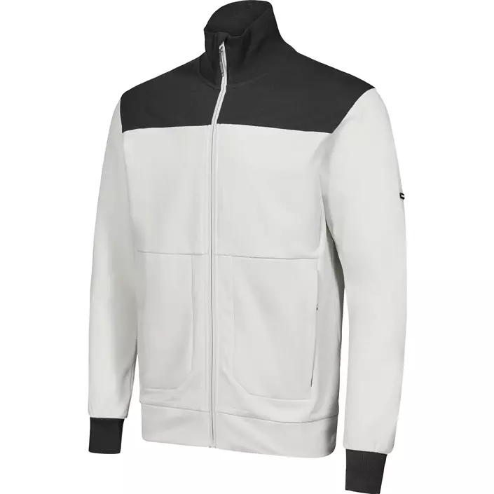 Engel Entire sweat cardigan, Bone White/Anthracite Grey, large image number 3