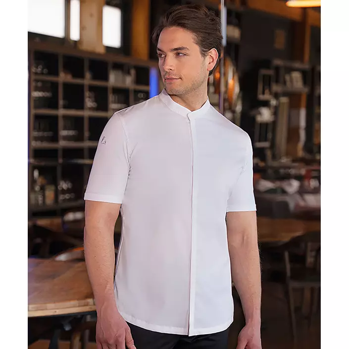 Karlowsky DIAMOND CUT® Avantgarde kortärmad kockjacka, White, large image number 1