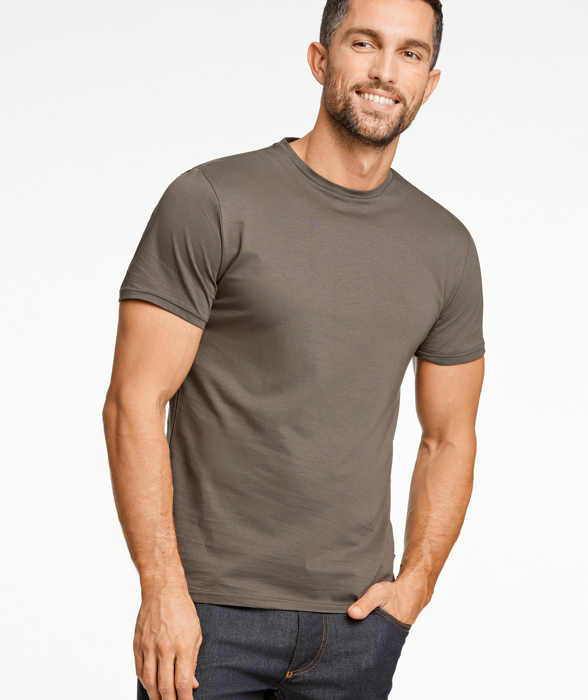 Lindbergh 1927 Mercerized T-shirt, DK Army, large image number 4