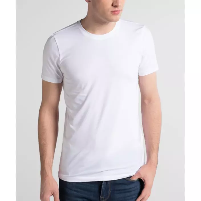 Eterna T-shirt with O-neck, White, large image number 1