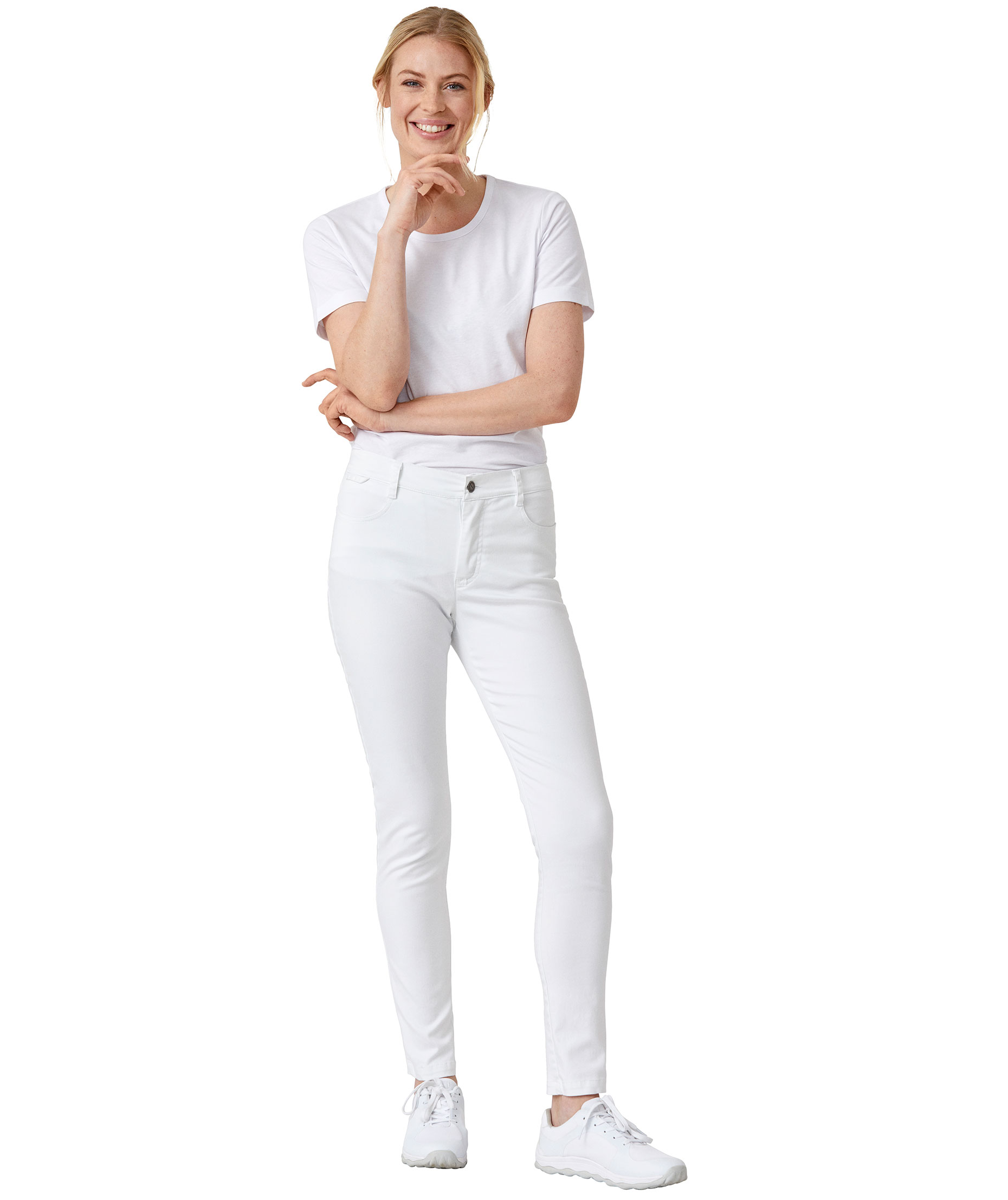 Kentaur jeans dam benl&auml;ng 78 cm, Vit