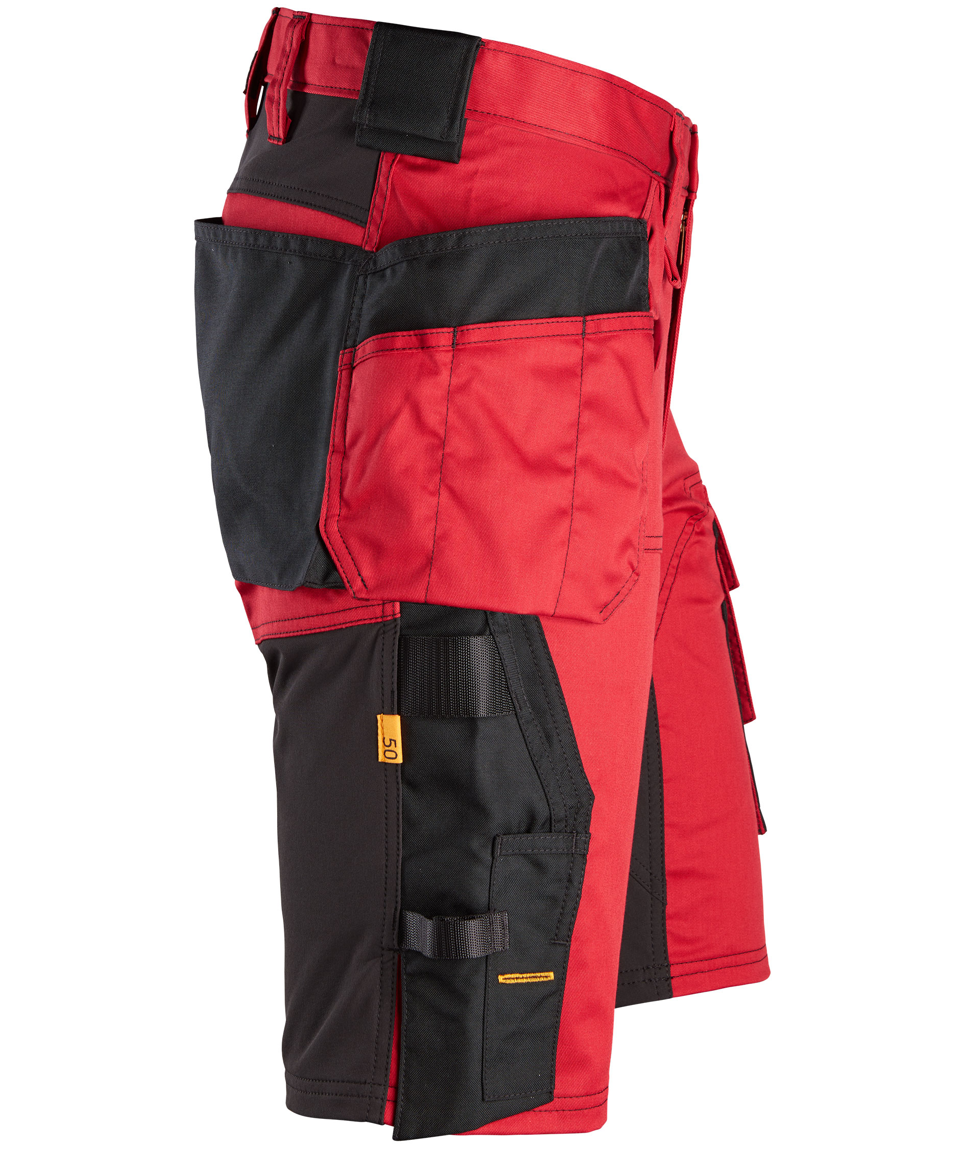 Snickers AllroundWork h&aring;ndv&aelig;rkershorts 6141, Chili Red/Black, large image number 2