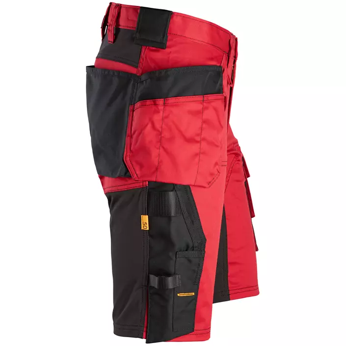 Snickers AllroundWork håndværkershorts 6141, Chili Red/Black, large image number 2