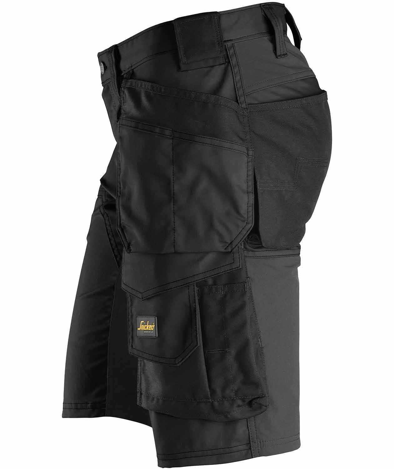 Snickers AllroundWork craftsman shorts 6141, Black, large image number 4