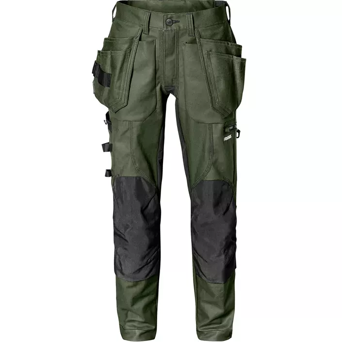 Fristads craftsman trousers 2604, Army Green/Black, large image number 0