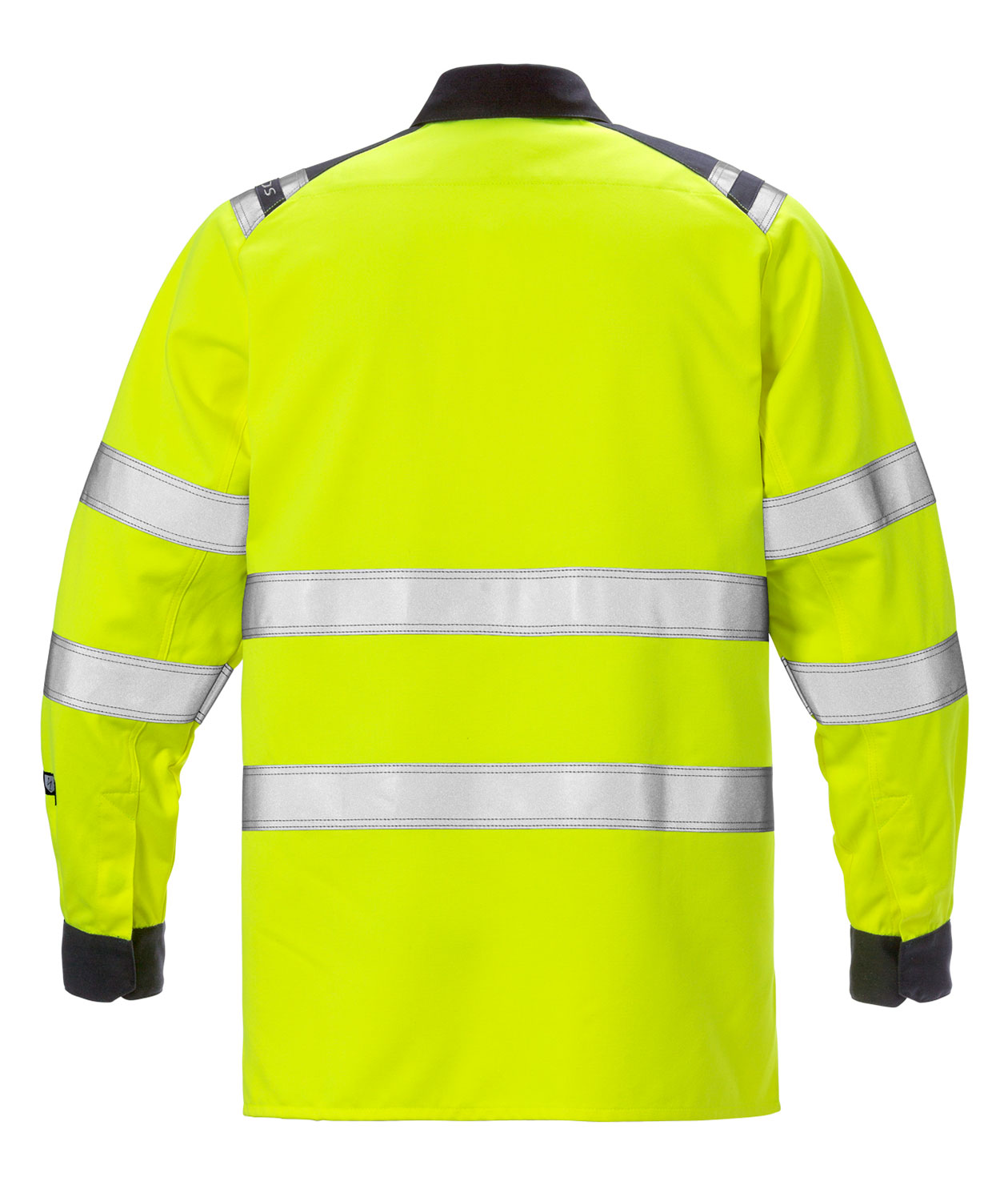 Fristads shirt 7050, Hi-vis Yellow/Marine, large image number 1