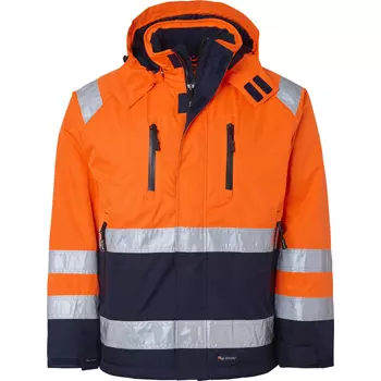 Top Swede winter jacket 122, Hi-Vis Orange/Navy