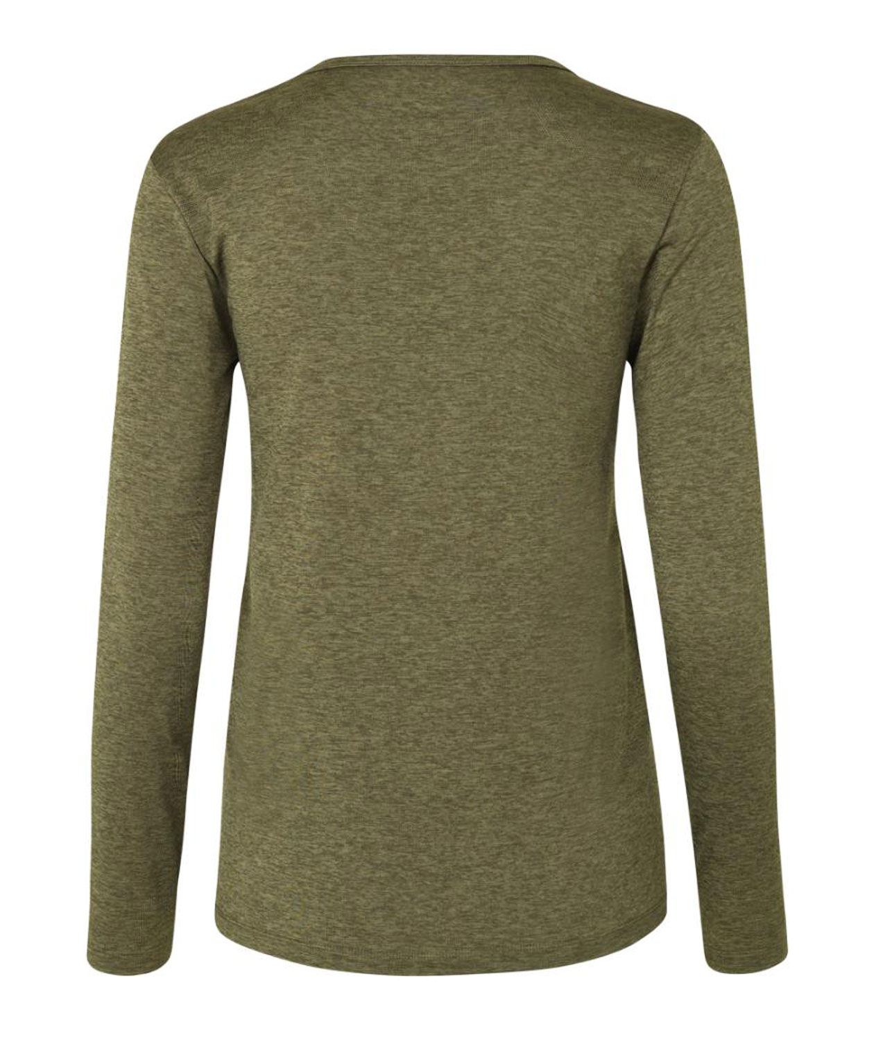GEYSER seamless long-sleeved women's T-shirt, Olive melane, large image number 2