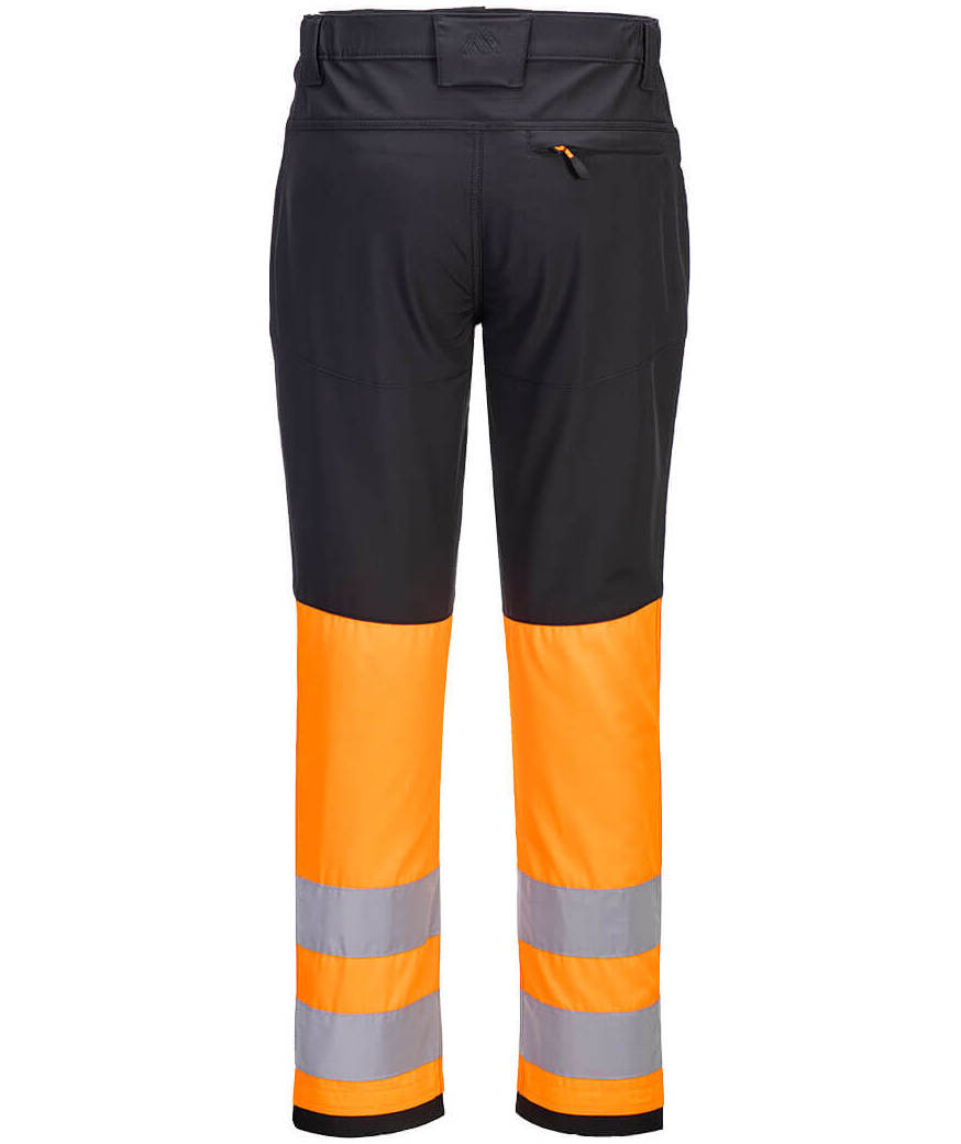 Portwest WX2 Eco service trousers, Hi-Vis Orange/Black, large image number 1