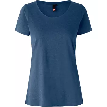 ID Damen T-Shirt, Blau Melange
