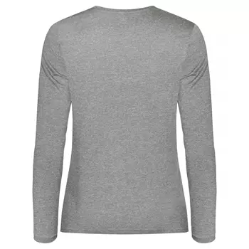 Clique Basic Active dame langermet T-skjorte, Grey melange
