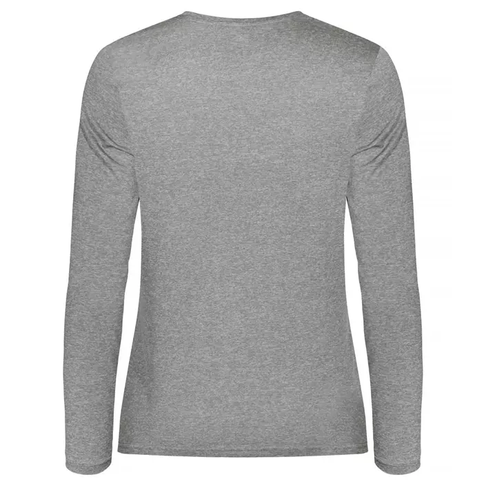 Clique Basic Active langærmet dame T-shirt, Grey melange , large image number 1