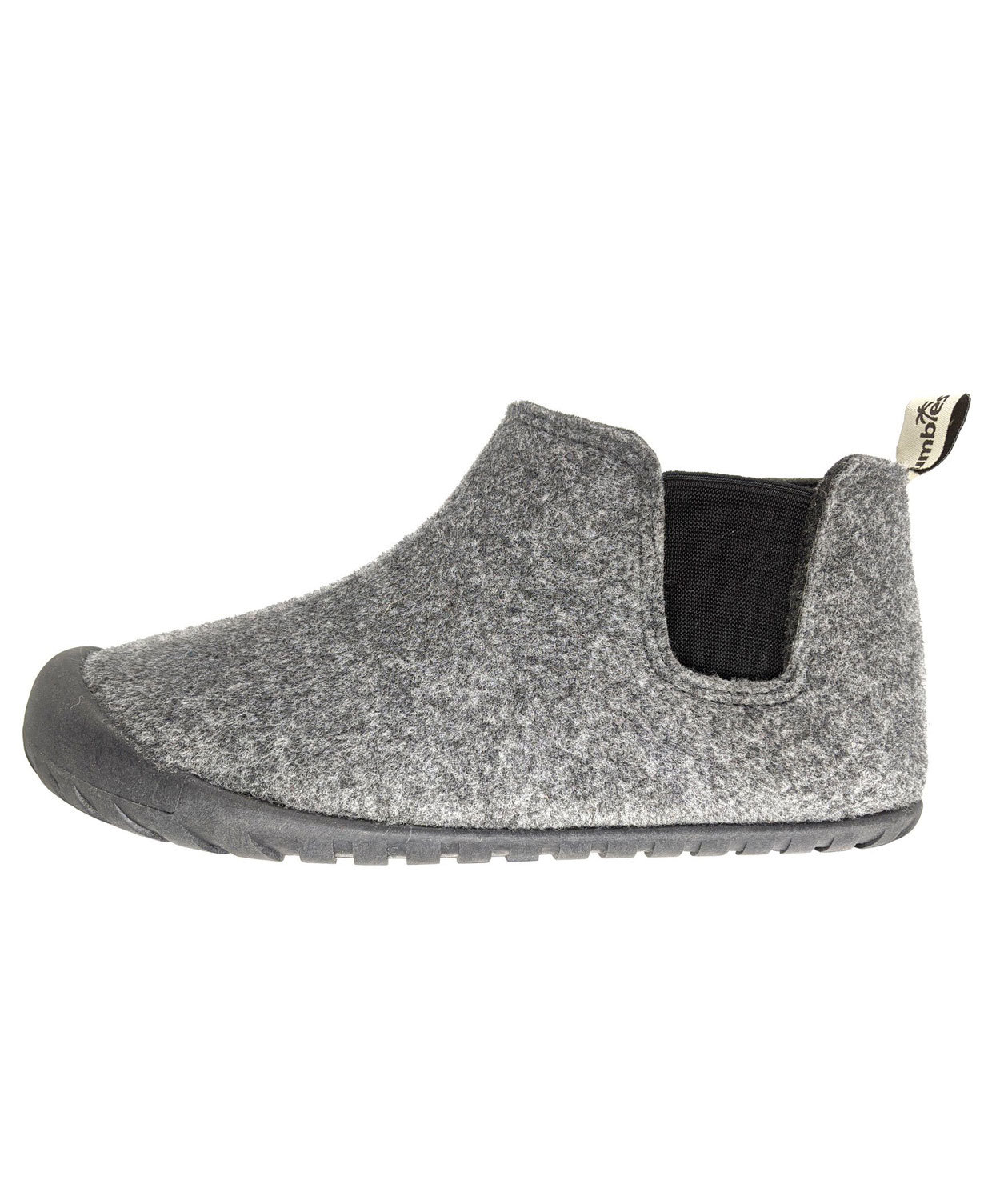 Gumbies Brumby Slipper Boot slippers, Grey/Charcoal, large image number 2
