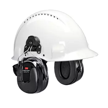 Peltor Worktunes ™ Pro hörselkåpor med FM radio till hjälmmontering, Svart