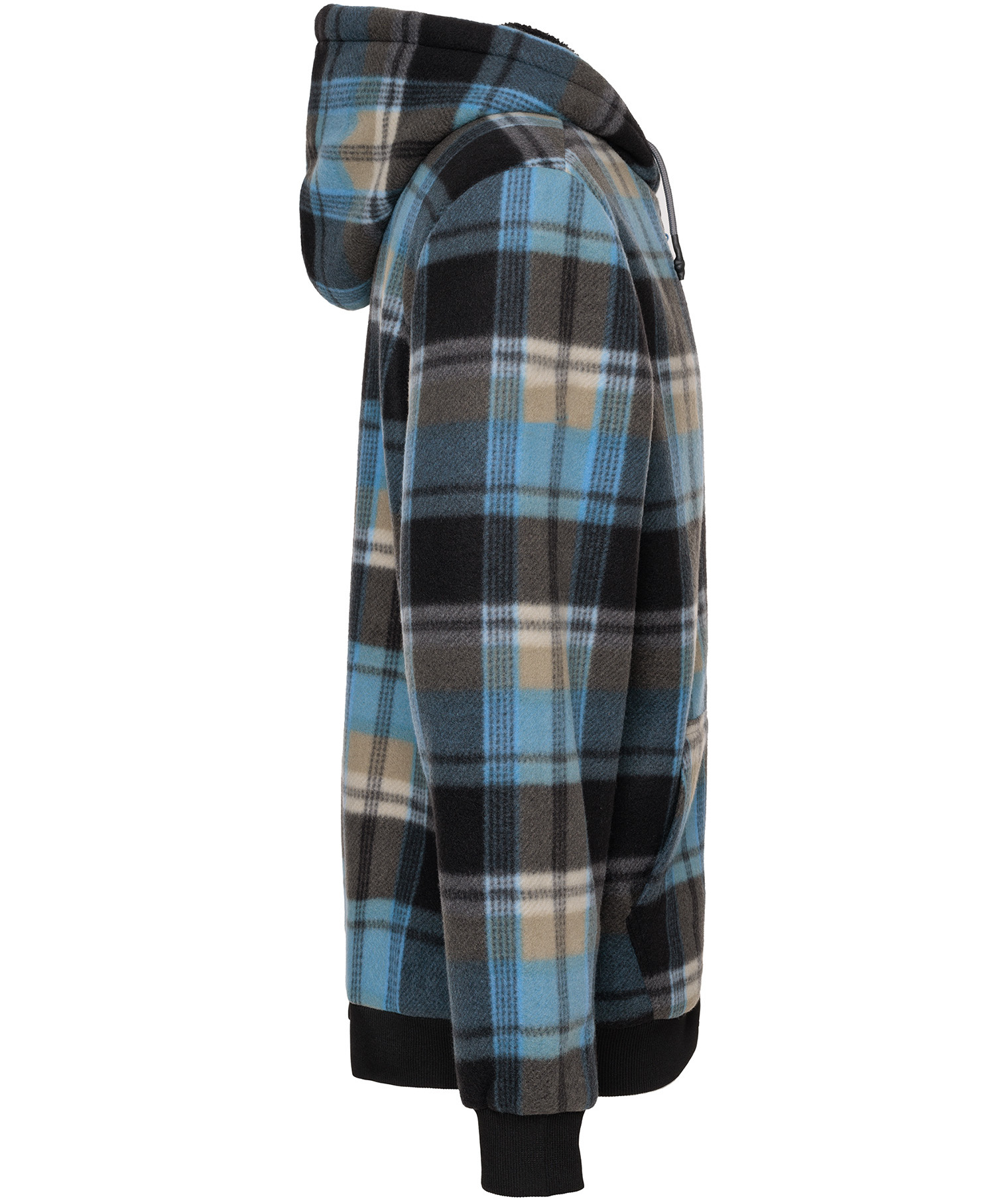 Roadsign fleece jacket, Black/Aqua, large image number 2