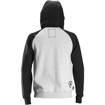 Snickers AllroundWork logo hoodie, Light grey mottled/black