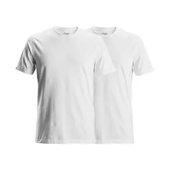 Snickers 2-pak T-shirt 2529, Hvid