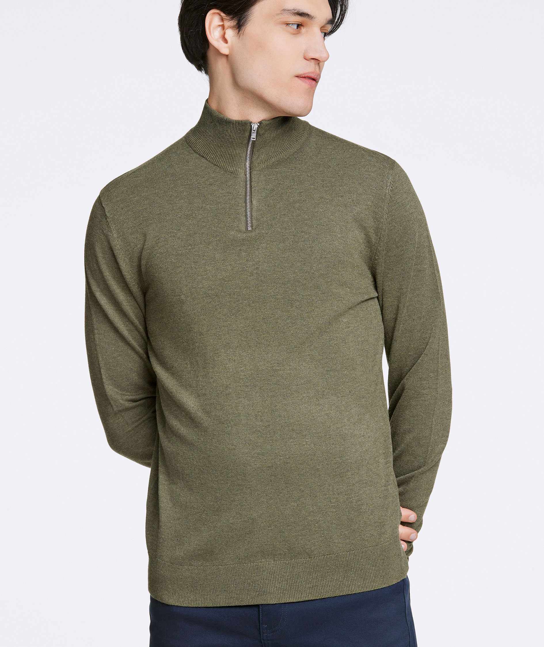 Lindbergh knitted pullover, Army Mel, large image number 4