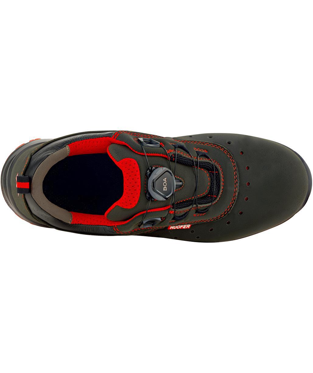 VM Footwear Norimberk arbetsskor O1PL, Svart/R&ouml;d, large image number 4