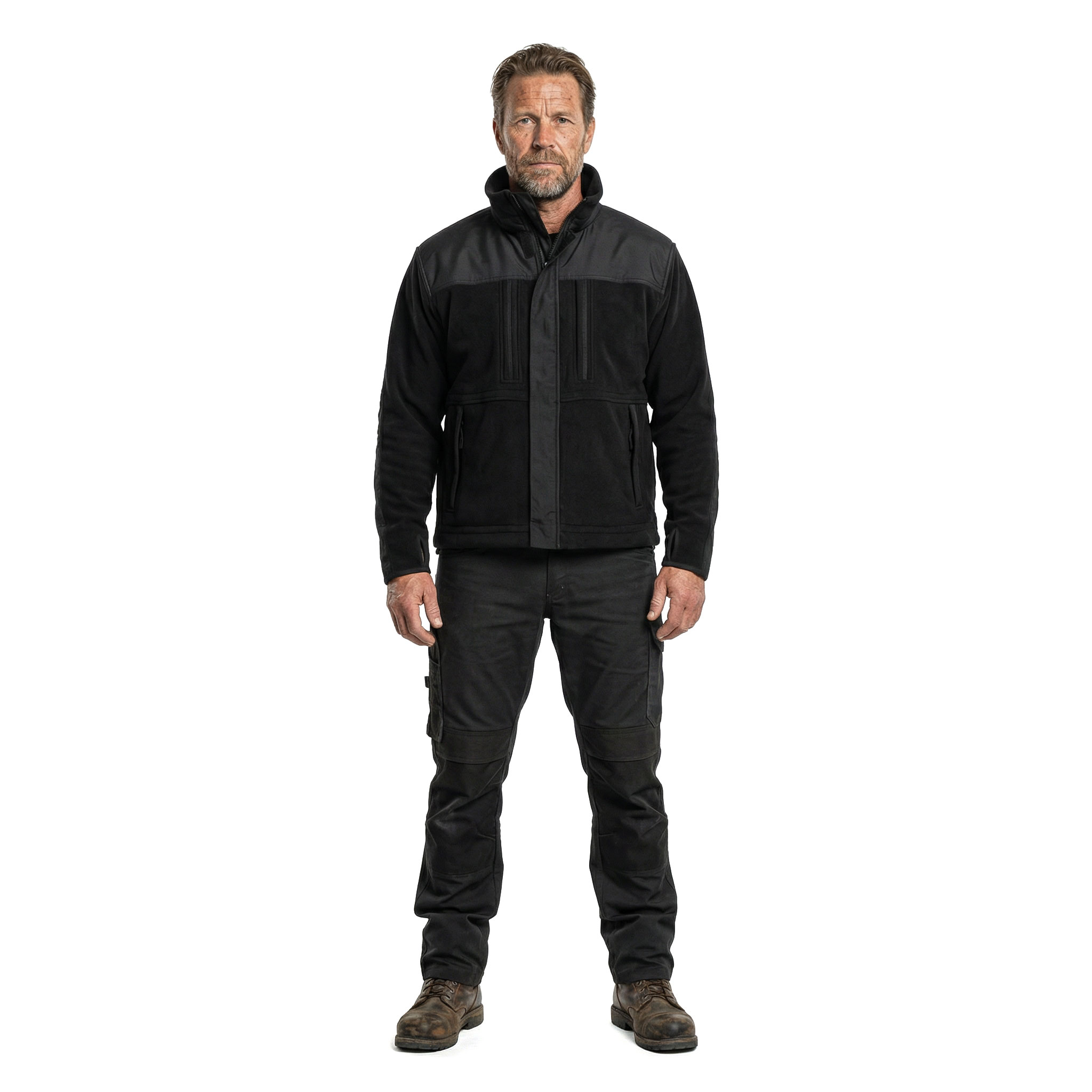 Top Swede fleece jacket 4540, Black, large image number 2