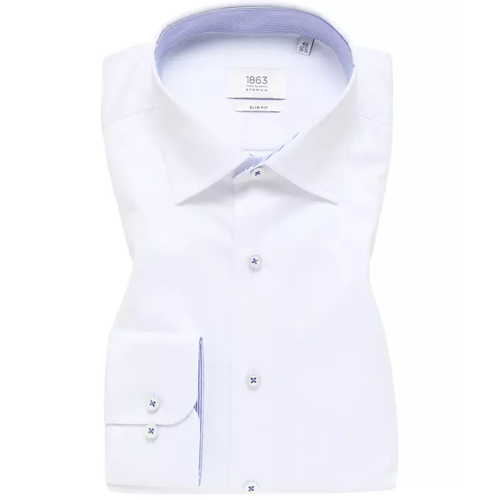 Eterna Gentle Slim fit skjorta, White, large image number 4