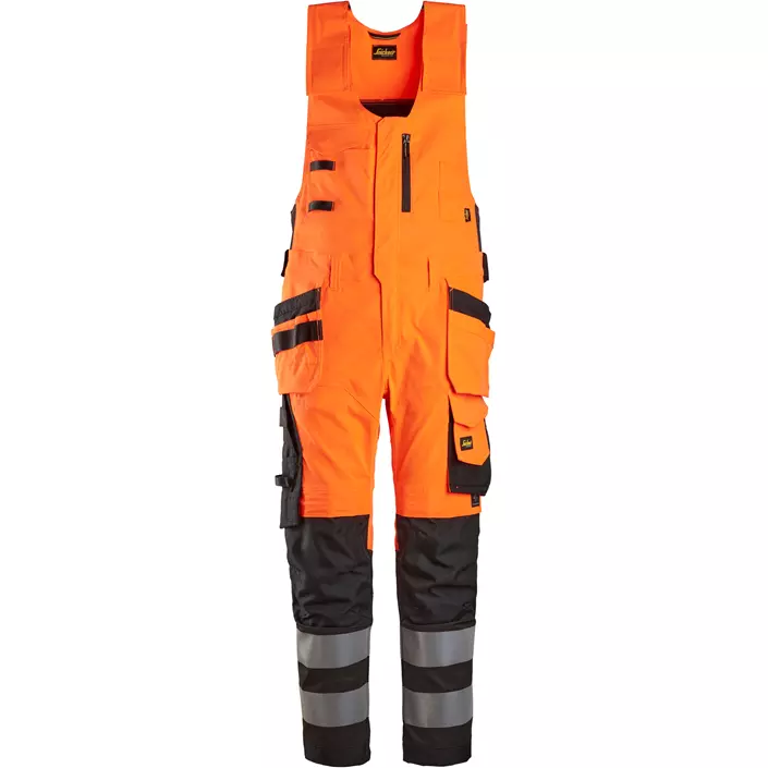 Snickers håndværker helbukser 6013, Hi-Vis Orange/Sort, large image number 0