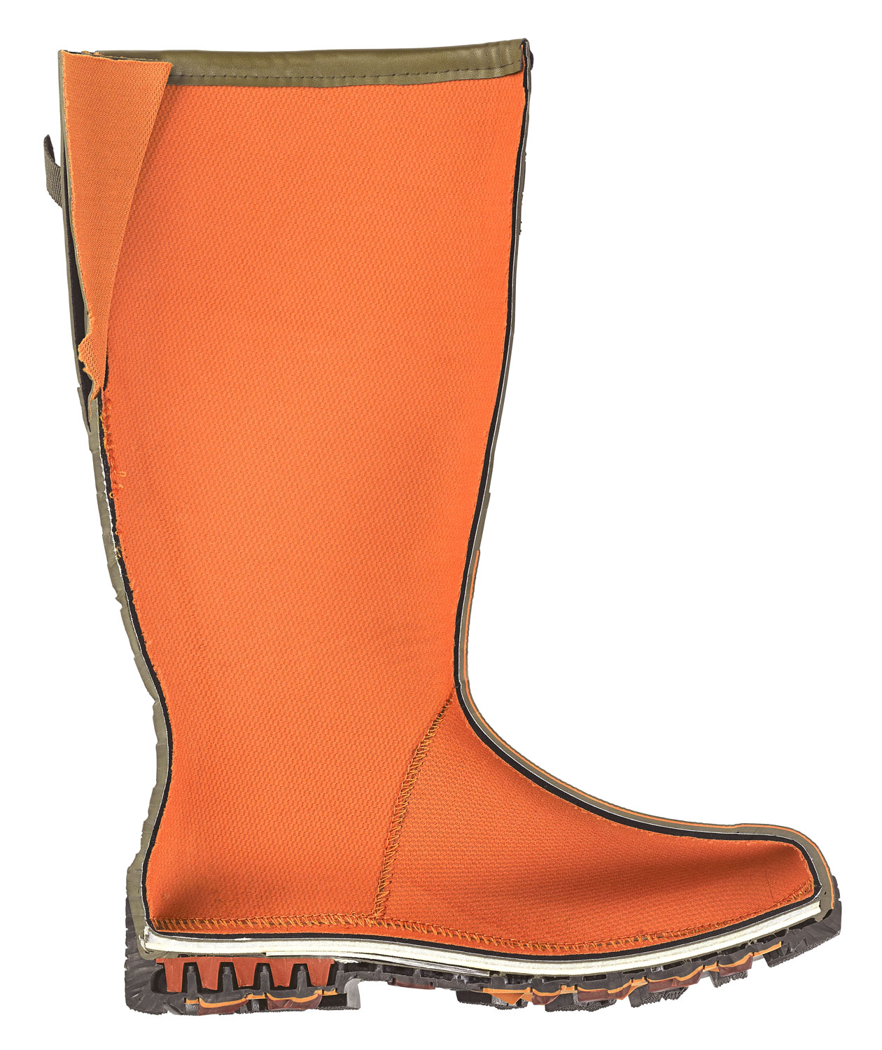 Gateway1 Pheasant Game 18" 5mm rubber boots, Dark Olive, large image number 2